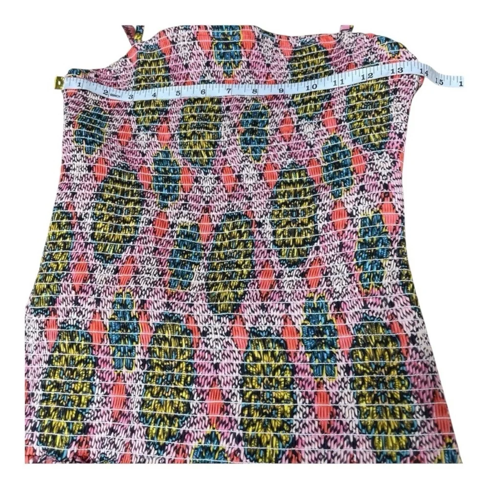 Autumn Adeigbo Winnie Midi Dress NWT Size 8 Pink Floral Smocked Cotton - Picture 15 of 16